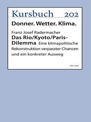 cover image of Das Rio/Kyoto/Paris-Dilemma